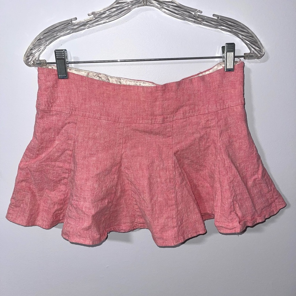 Necessary Objects Y2K Pink Pleated Mini Skirt